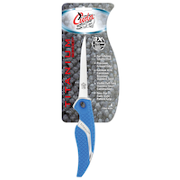 Cuda Titanium Bonded Stainless Steel Fillet Knife with Non-Slip Grip, 4-in, Blue Front_Flat