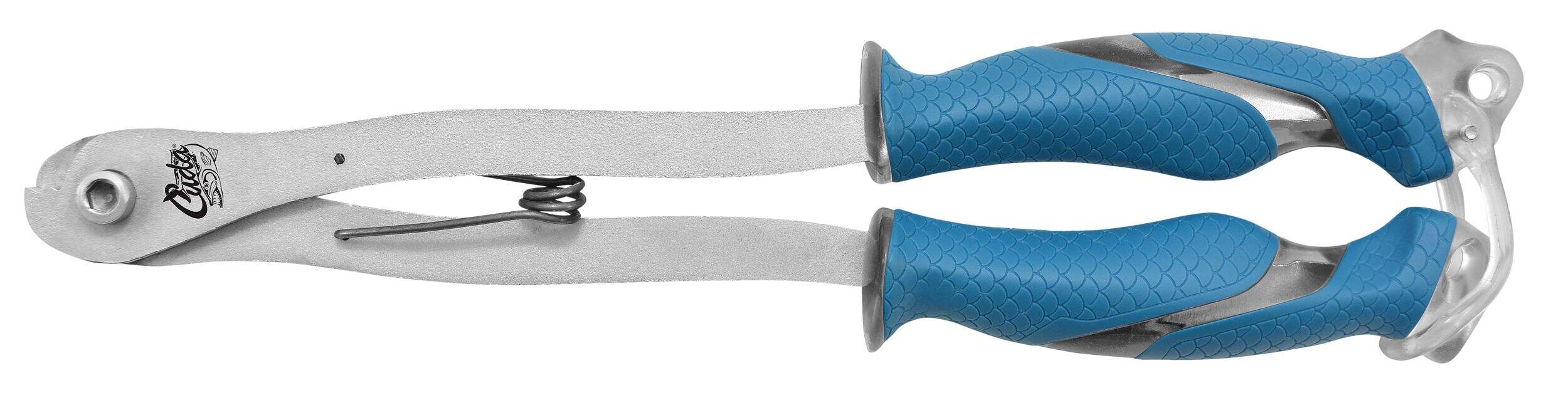Cuda Carbon Steel Fish Hook Cutter with Non-Slip Grip, 10.5-in, Blue Front_Flat