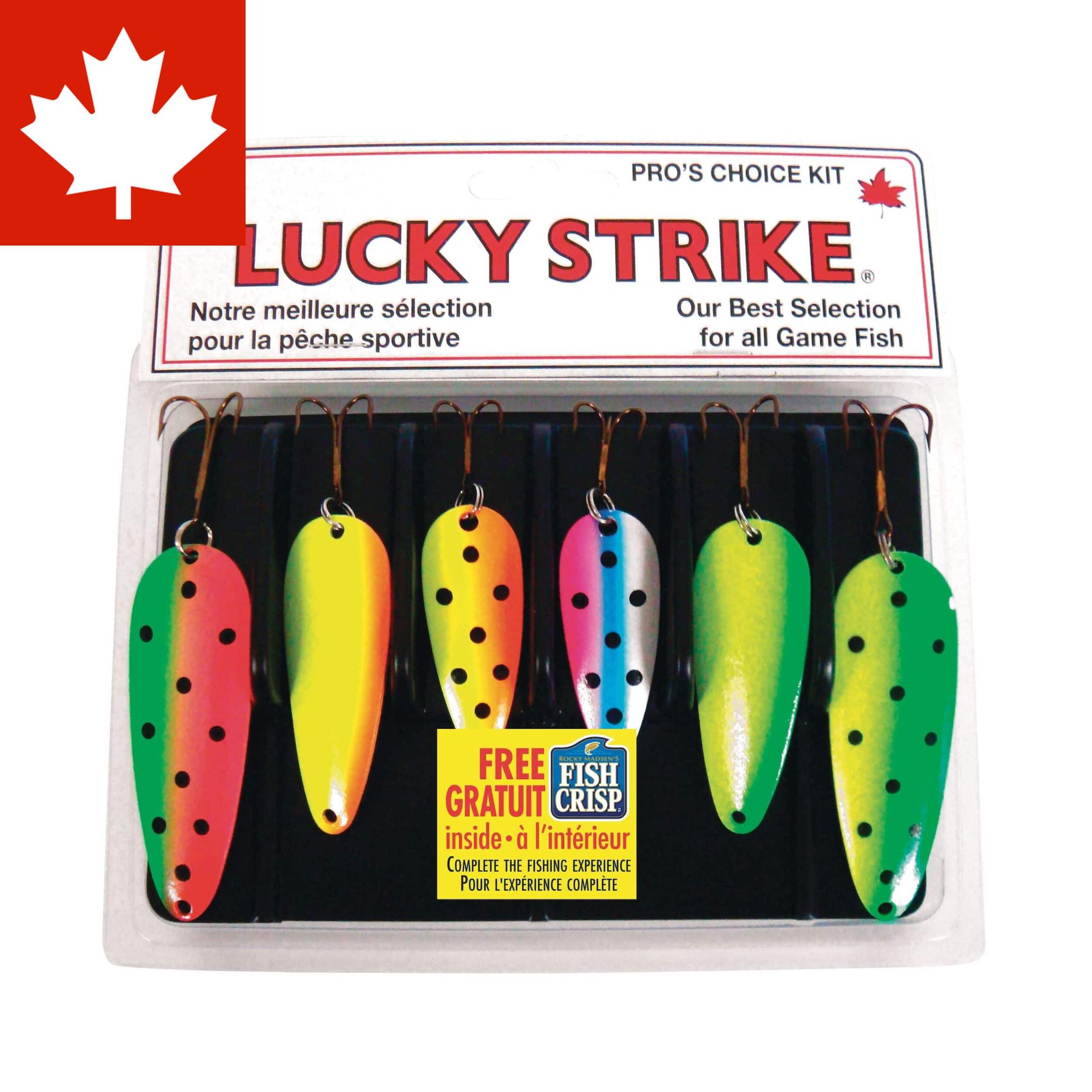Lucky Strike Devil Bait Lure Kit, 6-Pc Front_Flat