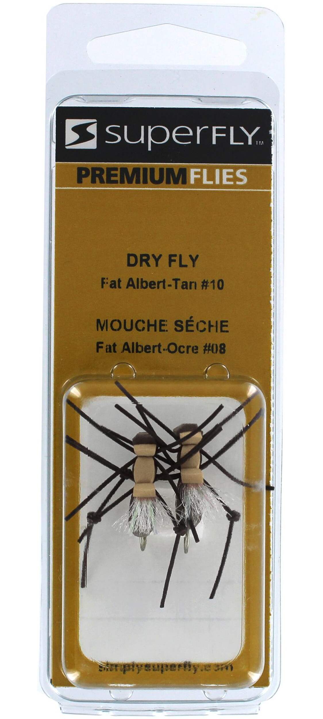 SuperFly Dry Fly, Fat Albert, Tan, #10 Front_Flat