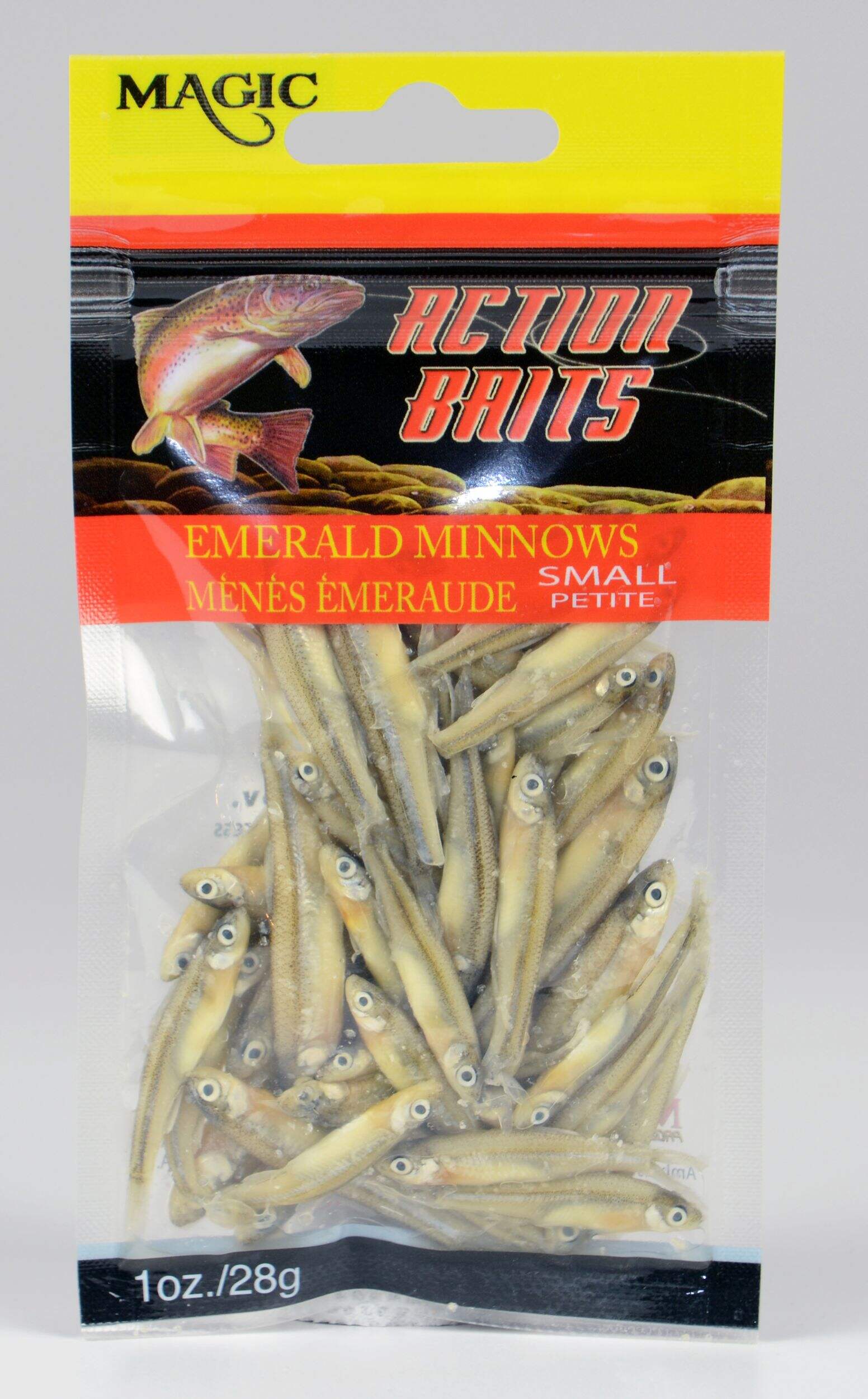 Magic Preserved Emerald Minnow Action Bait, Small Front_Flat