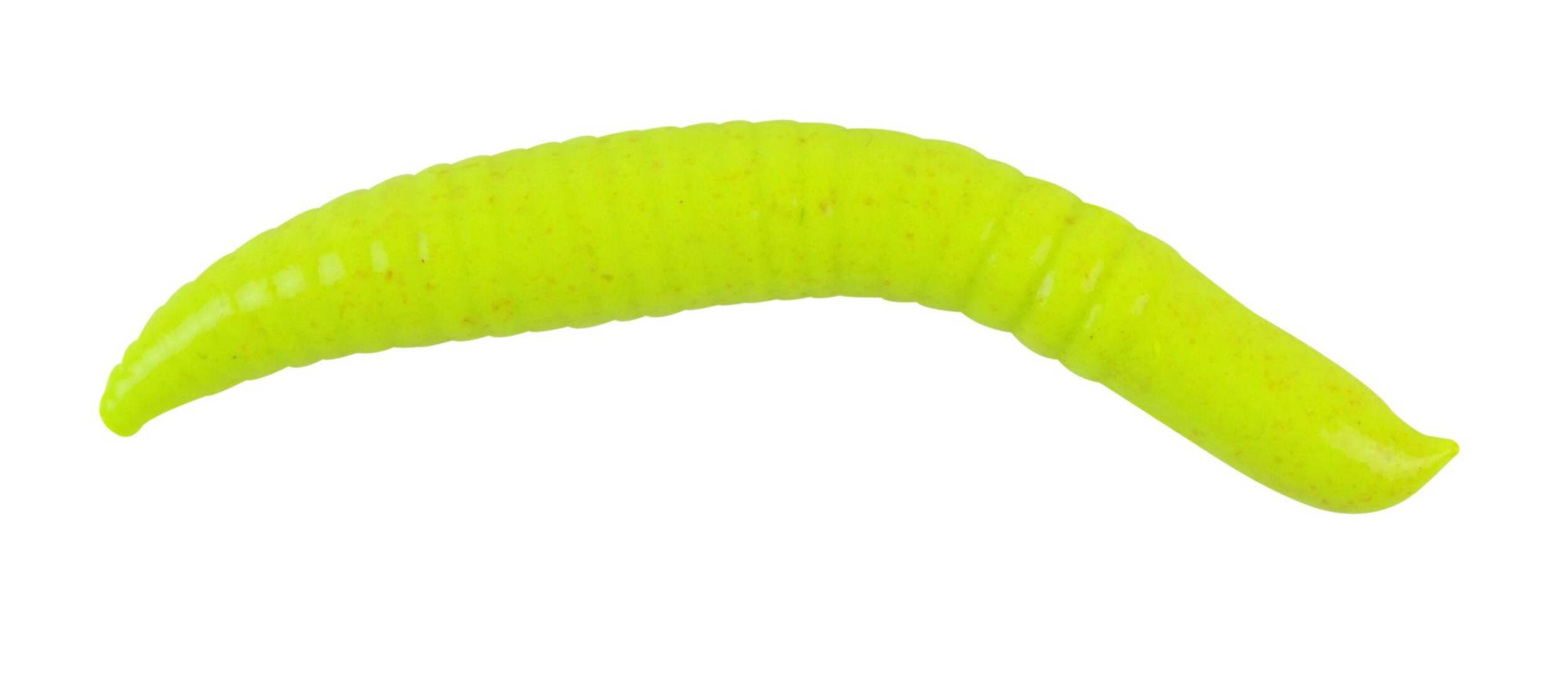 Leurres Berkley Gulp! Ver pincé, chartreuse, 2 po Front_Flat