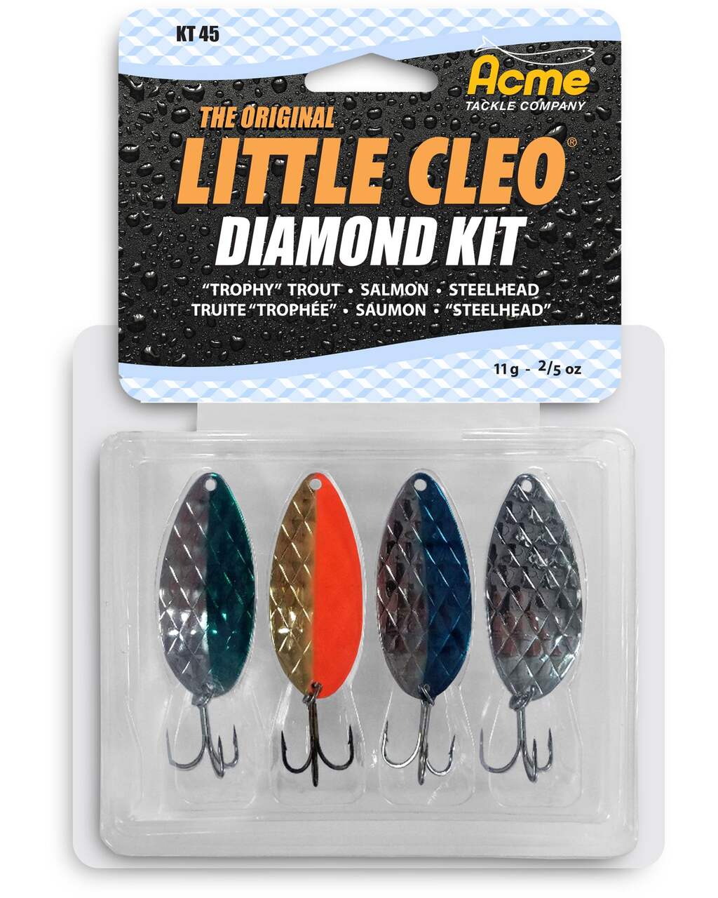 Acme Tackle Little Cleo Spoon, 3-1/4-in, 4-pk