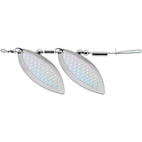 Leurre tournant Gibbs Delta Single Willow Leaf, argenté, 1 3/4 po Side_Left