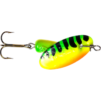 Panther Martin Classic Spinner, Treble Hook #15, Fire Tiger Side_Right