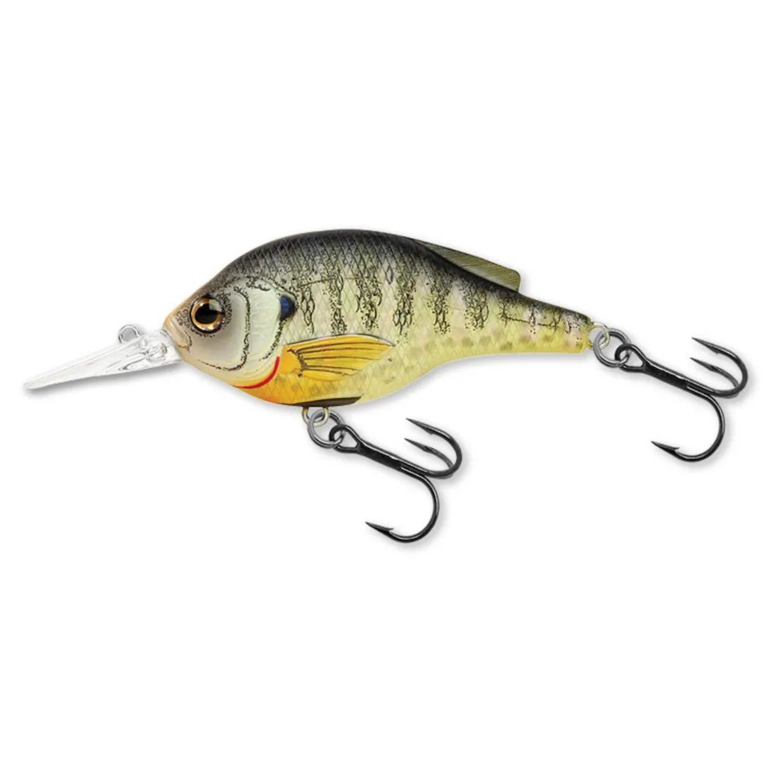 LiveTarget Bluegill Shallow Diver Crankbait, Metallic/Gloss, 2-1/4-in Side_Left