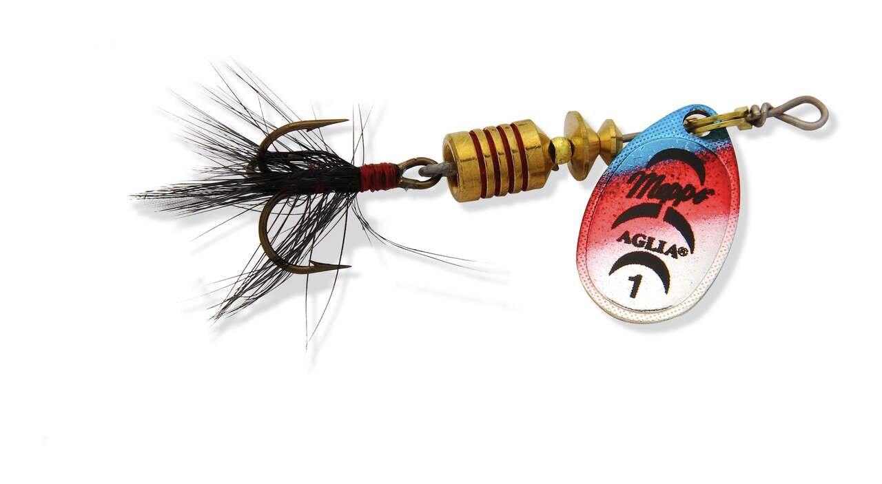 Mepps Aglia Spinner Lure with Dressed Hook, 1/8-oz