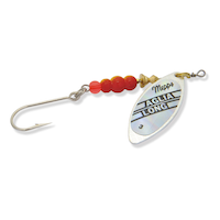 Cuillère tournante longue Mepps Aglia avec hameçon Siwash, prisme arc-en-ciel, 1/2 oz