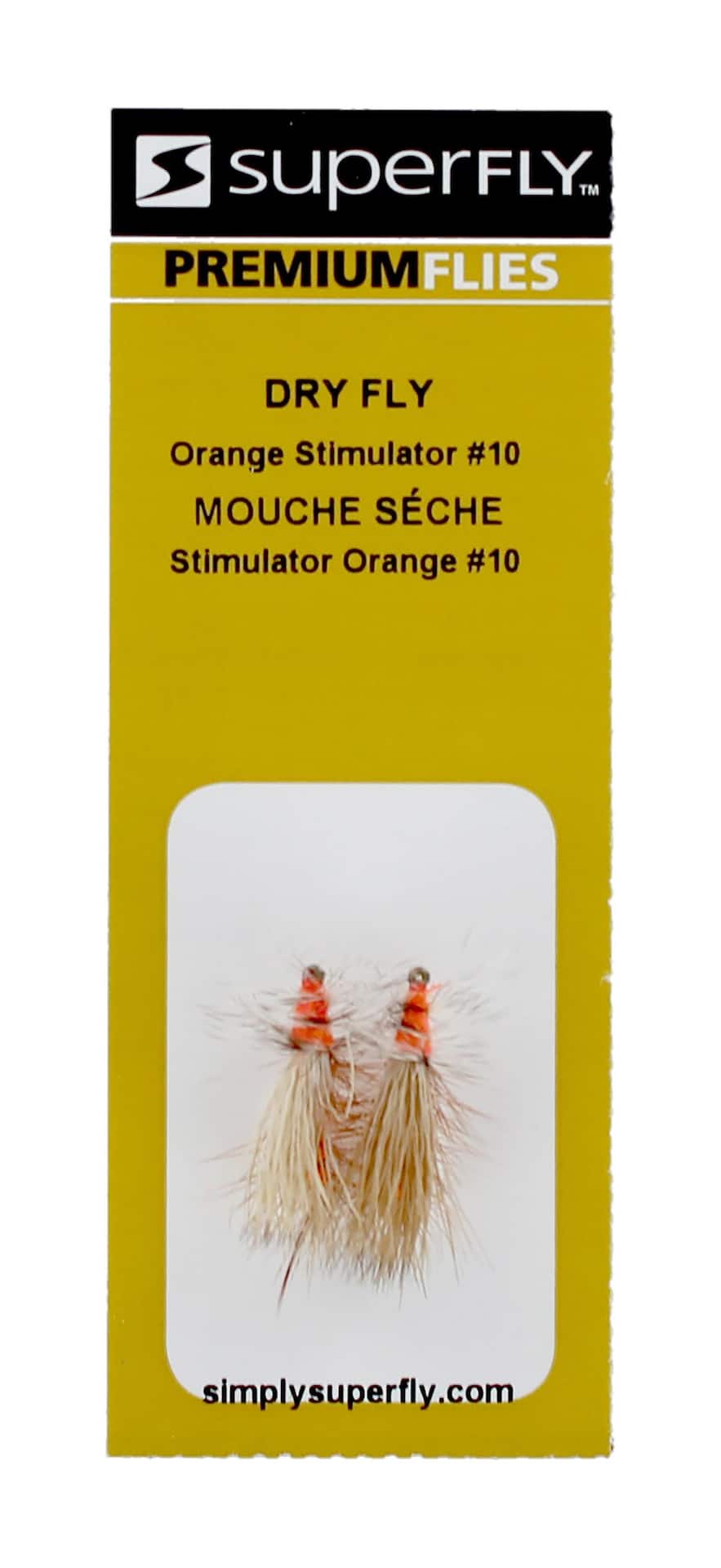 Superfly Dry Fly Stimulator, Size 10, Orange