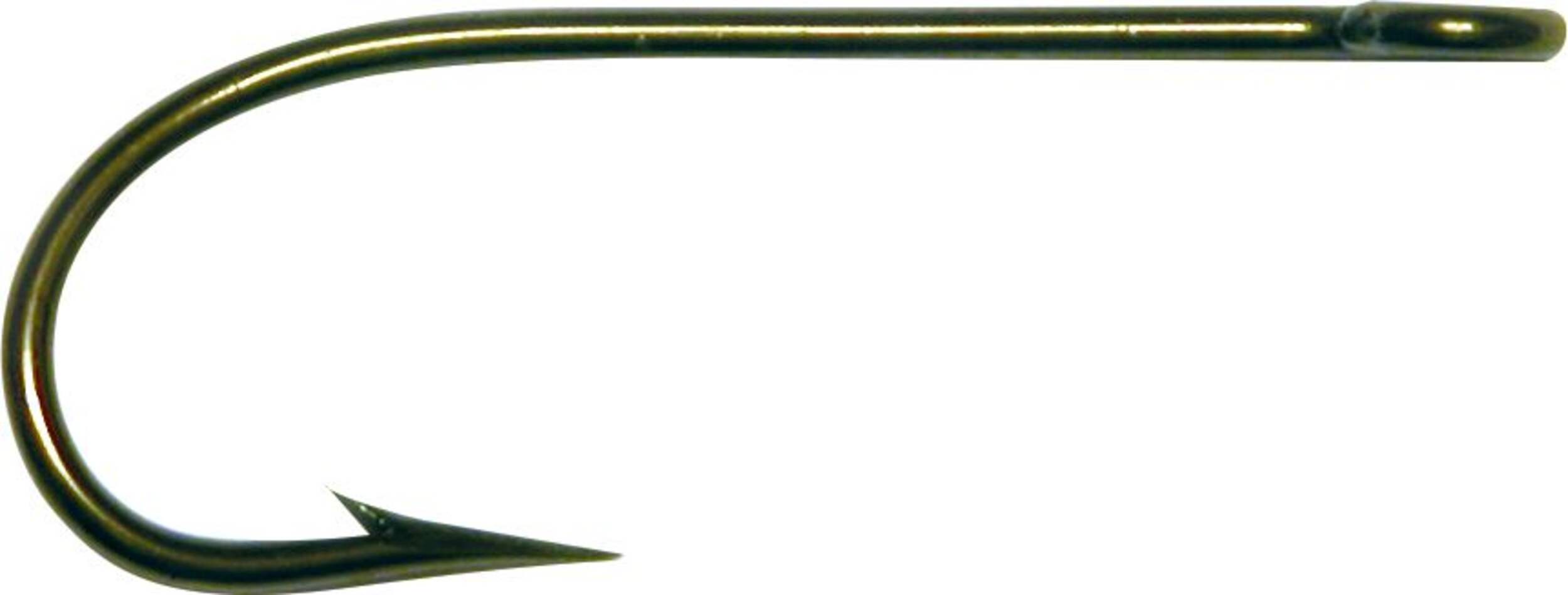 Mustad Kirby Hook, Bronze, #2/0 Side_Left