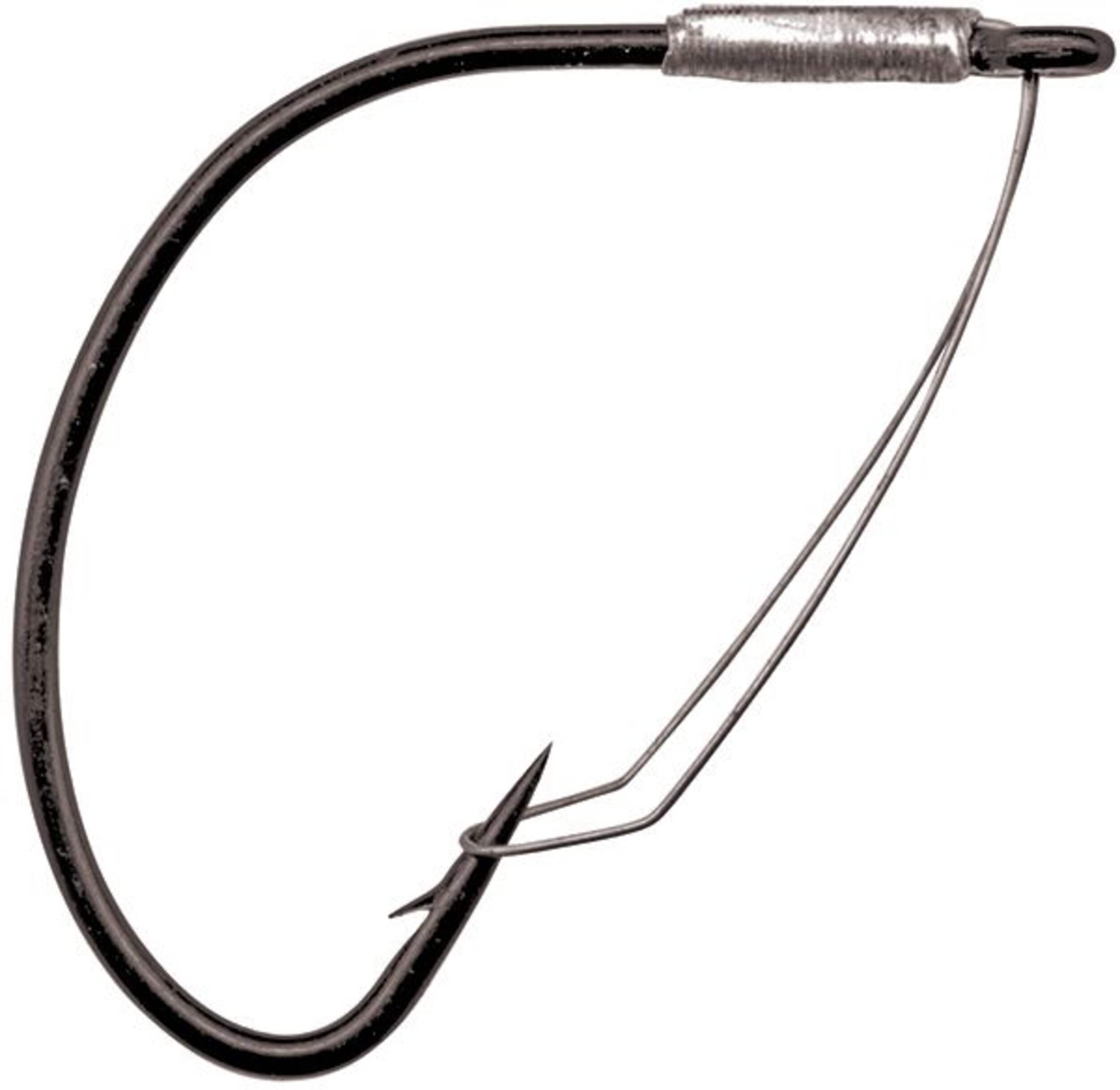 Mustad  Weedless Wacky Wide Gap Hook, #2/0 Side_Left
