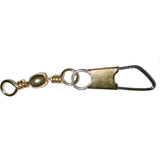 Mustad Barrel Swivel with Safety Snap, #8 Overhead_Flat