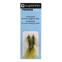 SuperFly Streamer, BH Wooly Bugger, #08 Front_Flat