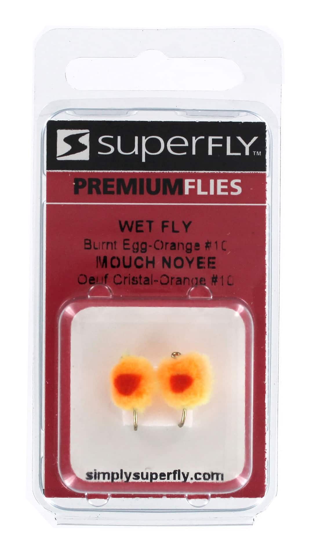 SuperFly Wet Fly, Burnt Egg Orange, #10
