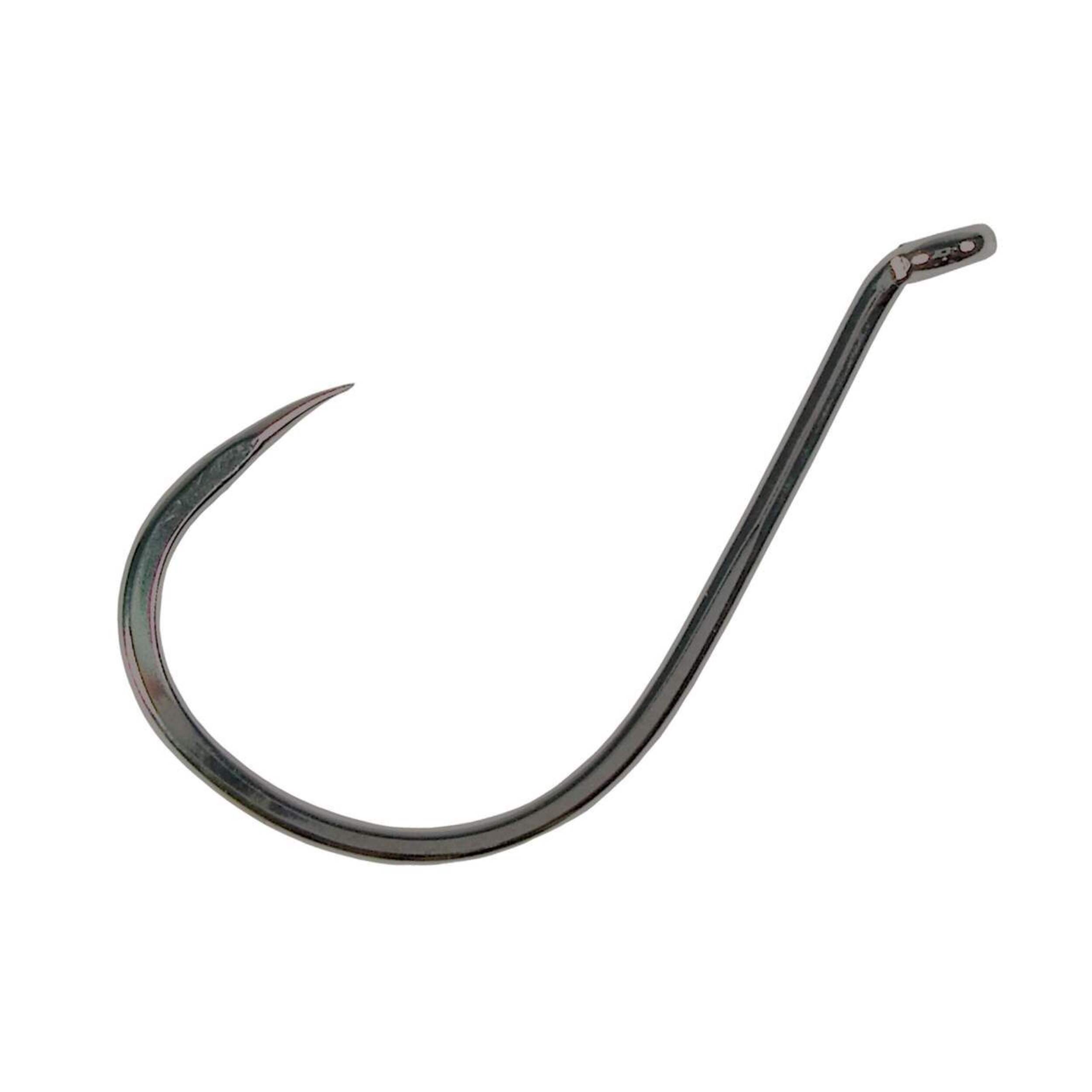 Hameçon à bec de pieuvre sans ardillon Danielson, chromé noir, taille 4 Overhead_Flat
