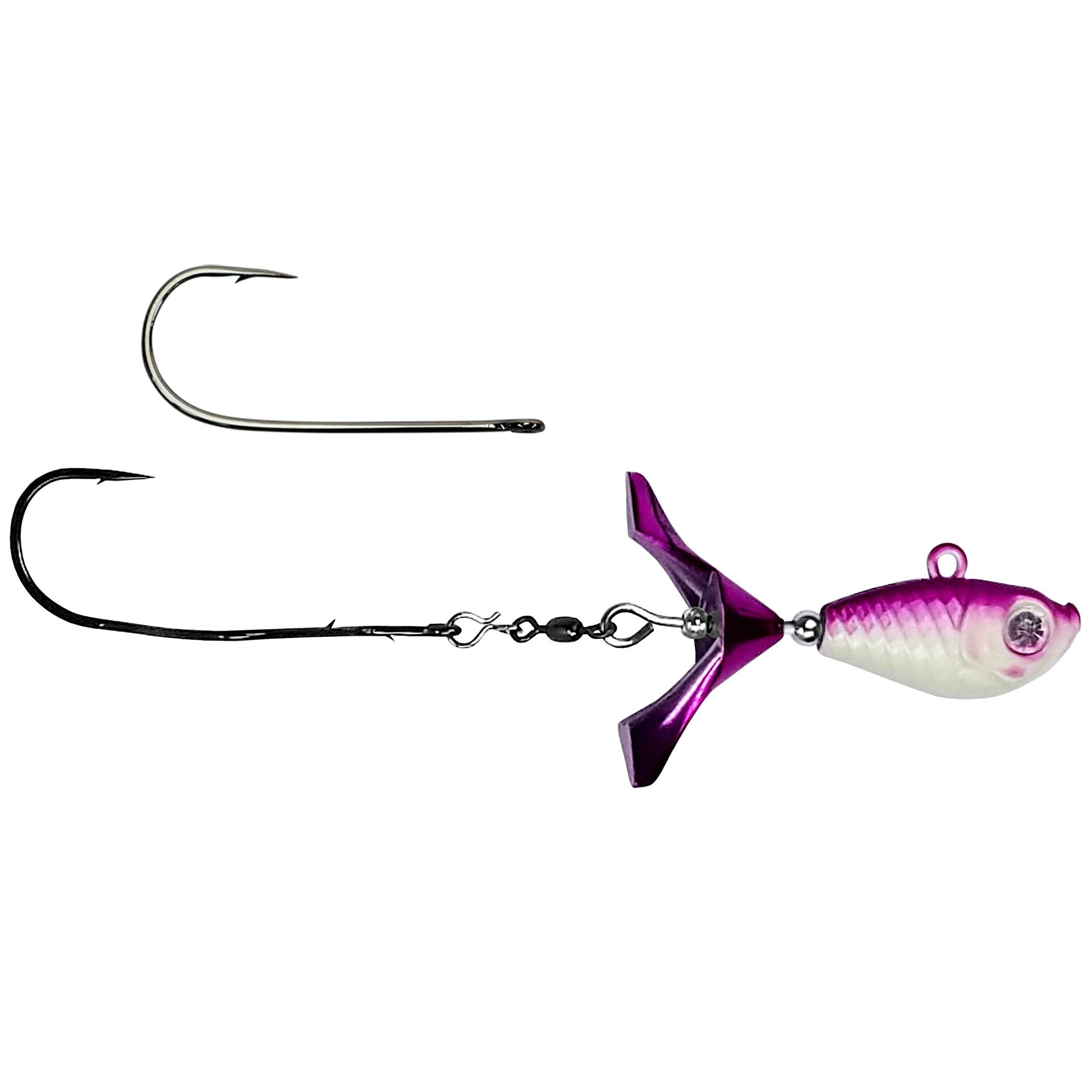 Tête dandinette Kalins Search Bait, tungsten, Purple Ghost, 3/8 oz Side_Right