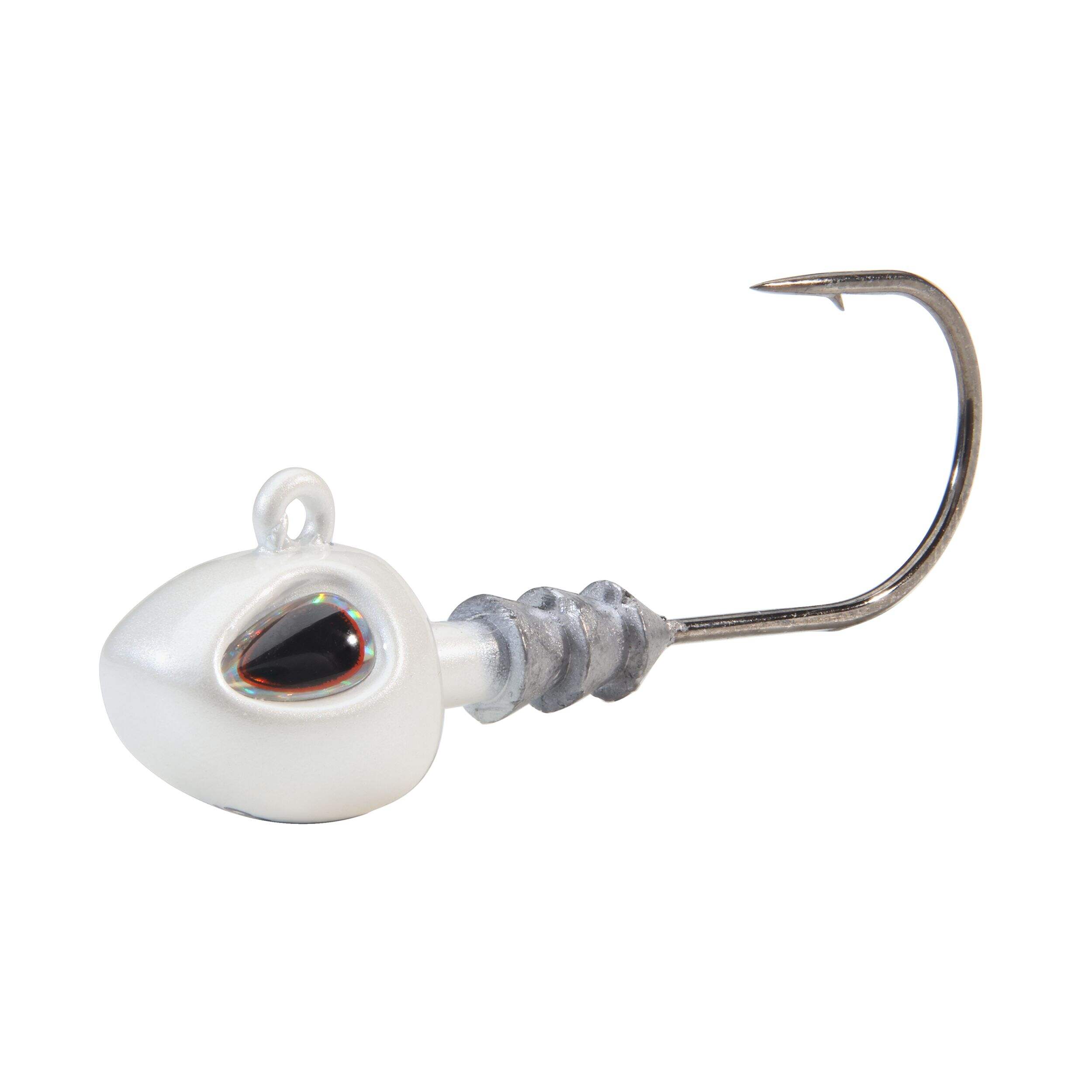 Berkley Fusion19™ Hybrid Jig Head, Size 2/0, Pearl White, 3/8-oz Front_Three_Fourths_Angled_Left