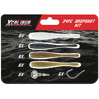 Xcalibur Dropshot Walleye Fishing Kit, 34-pk Front_Flat