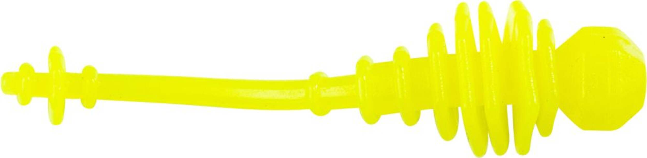 Lunkerhunt Finesse Wiggler, 2.5-in, Chartreuse Glow Side_Right