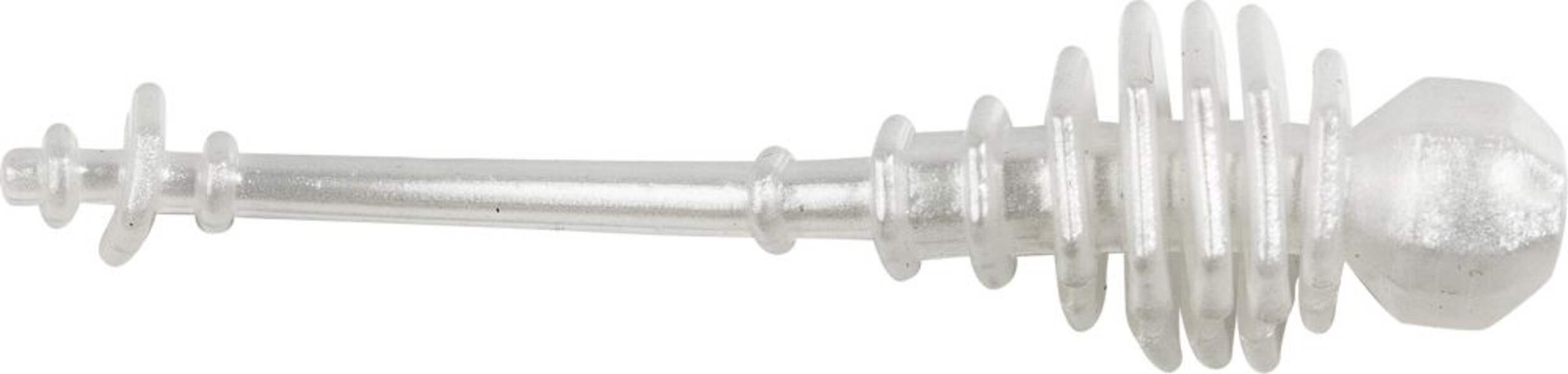 Lunkerhunt Finesse Wiggler, 2.5-in, Pearl White Side_Right