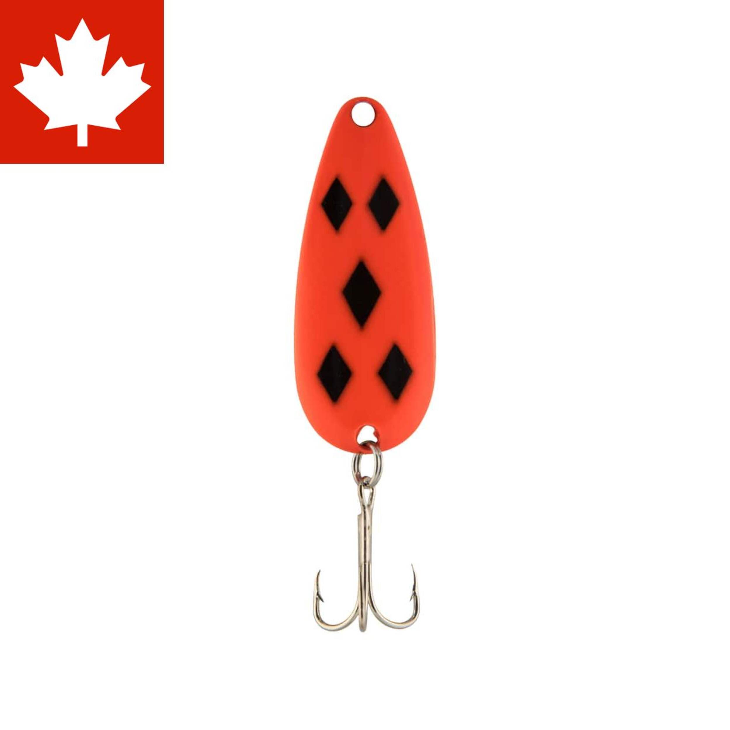 Leurre Len Thompson, série originale, flamme 5 de carreau, 1/2 oz Front_Flat