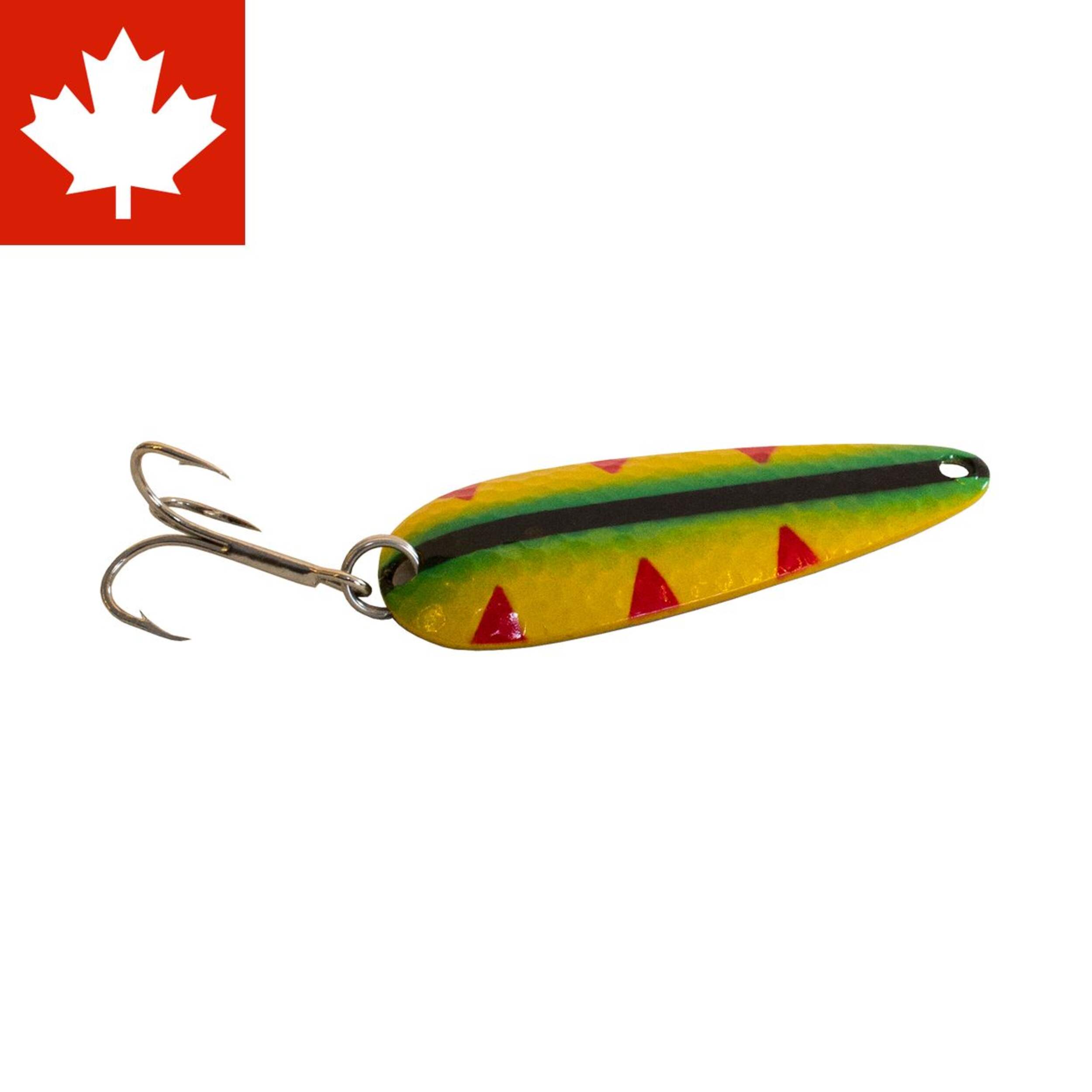 Leurre Len Thompson, série original, perchaude martelée, 3/4 oz Side_Right
