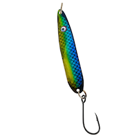Gibbs Skinny G Trolling Fishing Spoon, Gold Nugget Herring Aid, 3.5-in Front_Flat