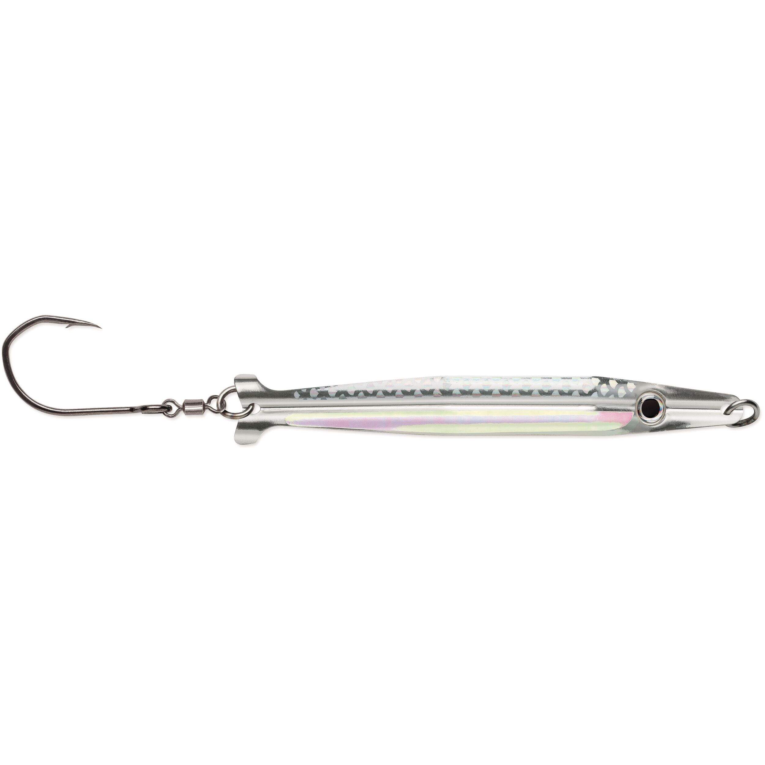 Luhr Jensen Koho King Trolling Fishing Spoon, Nickel Holo Glow, 4-in Side_Right