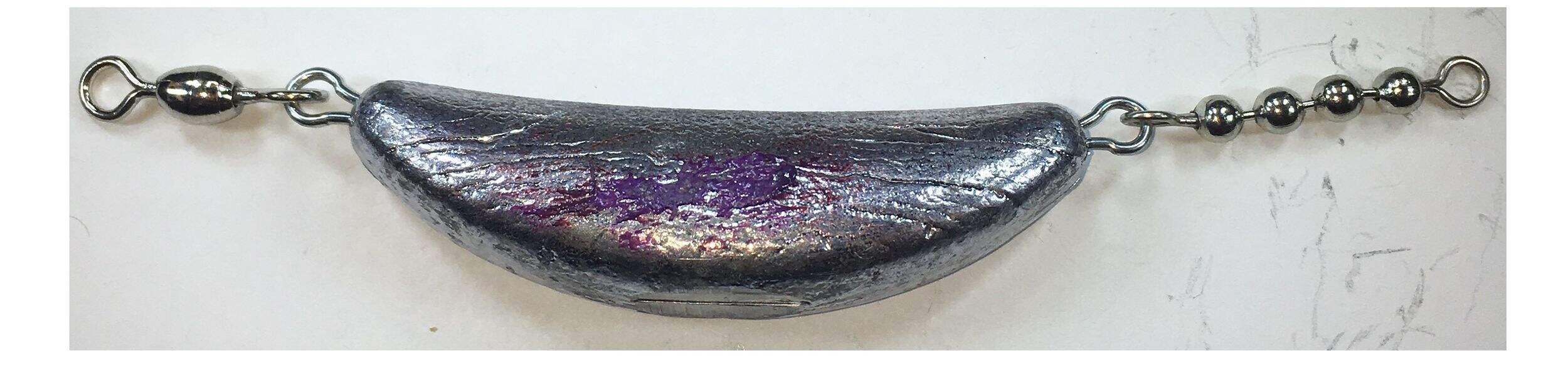 Plombs à mooching Danielson avec chaîne à boules, 4 oz Side_Left