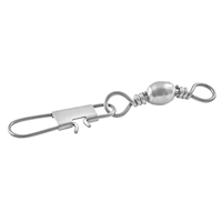 Danielson Fishing Barrel Swivel with Interlock Snap, Nickel, Size 7, 6-pk