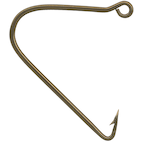 Mustad Kirby Hook, Bronze, #2/0
