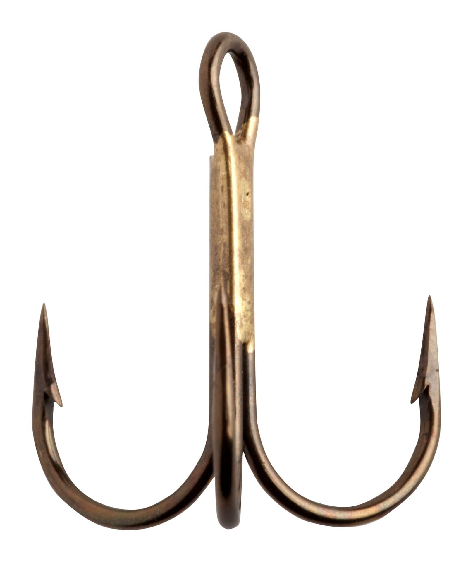 Round Bend Treble 1X Bronze Hook