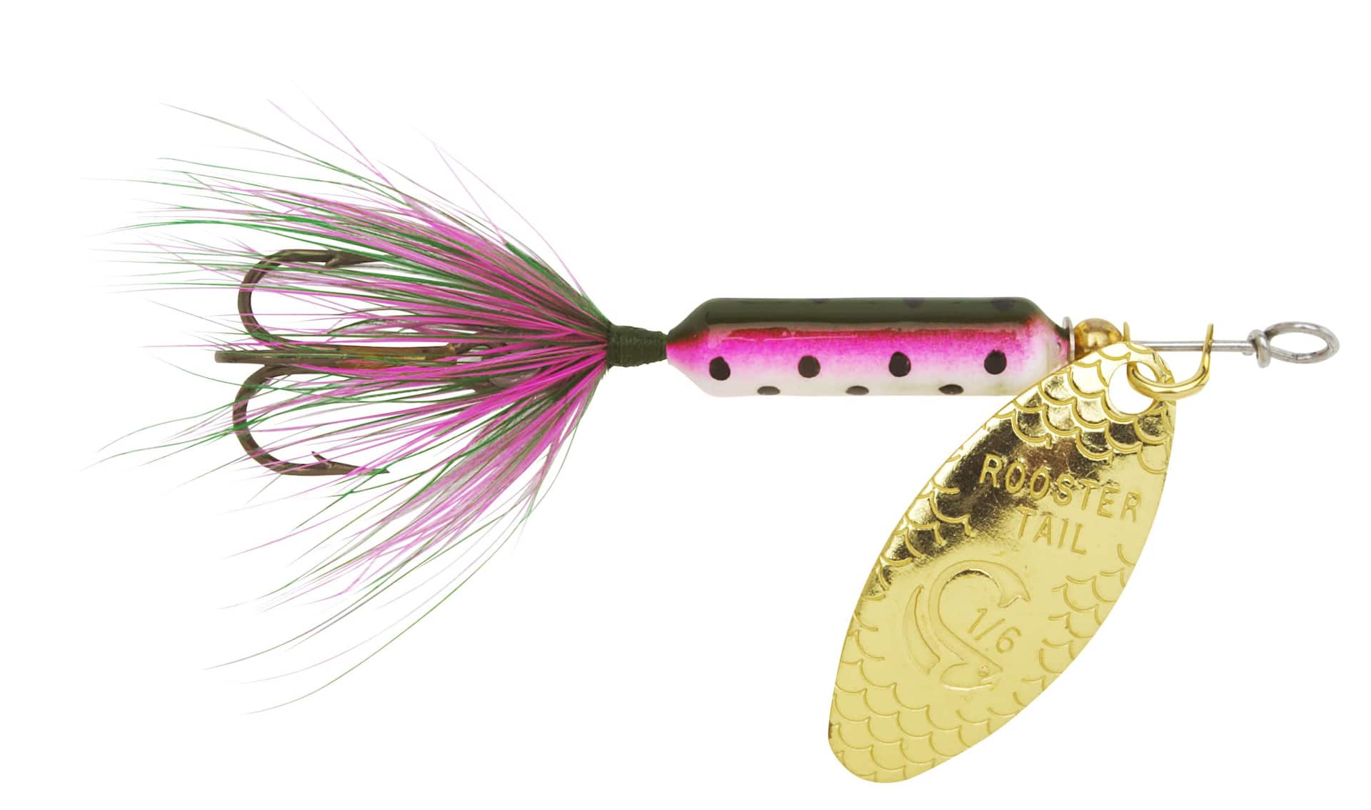Mepps Musky Killer Inline Trout Fishing Spinner, 1/6 Oz Red/White