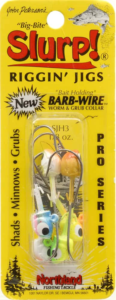 Northland Slurp Jig Heads, Assorted, 1/8-oz, #3/0, 6-pk | Canadian Tire