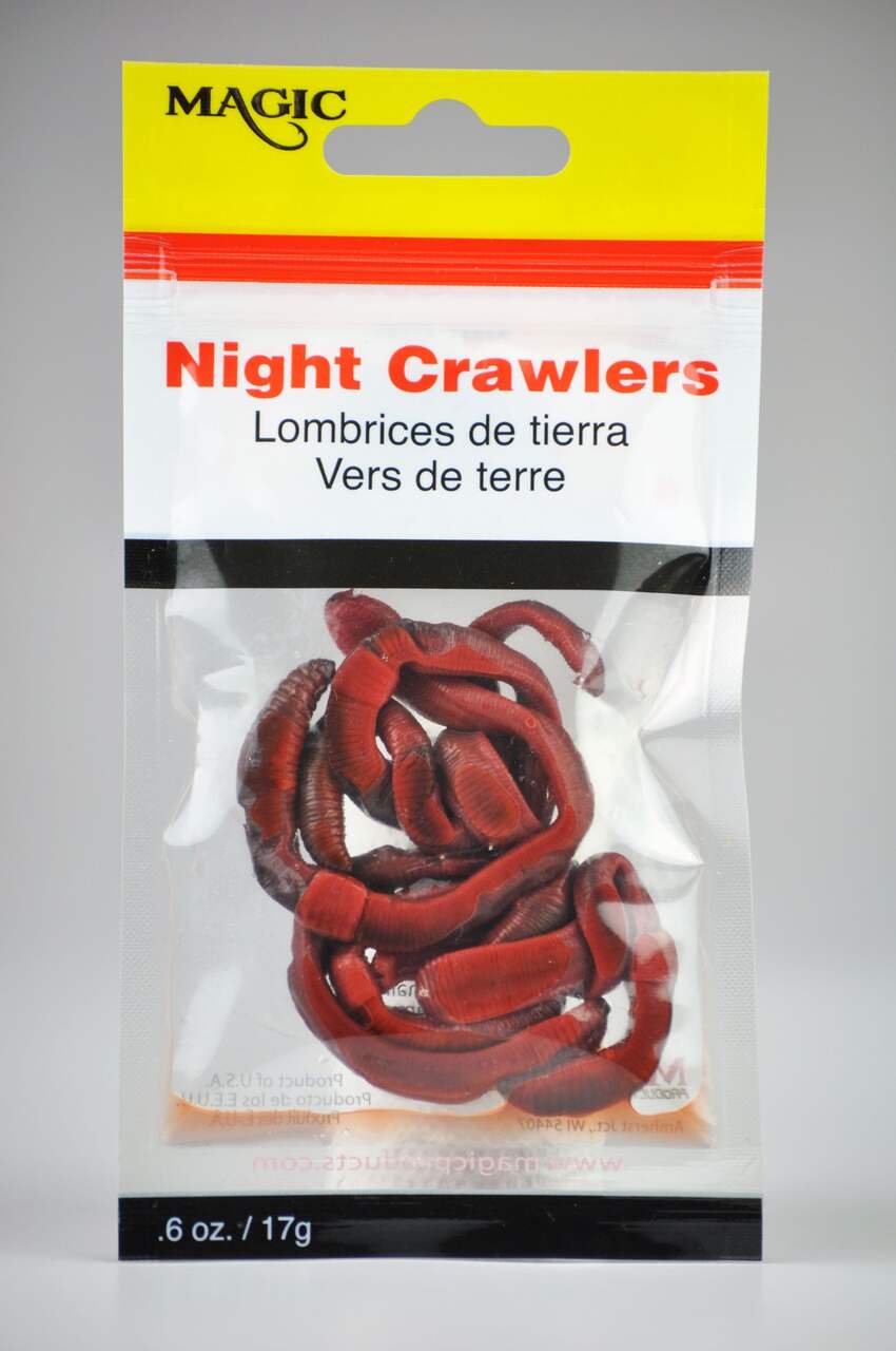 Magic Wax Night Crawler Worms, 35-pk