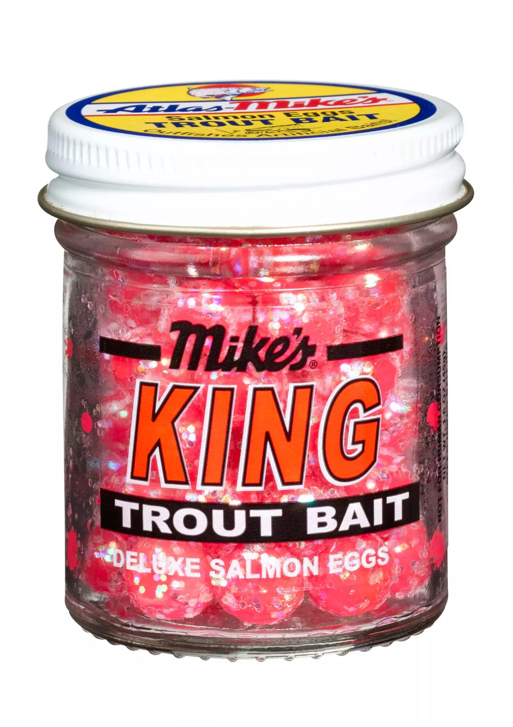 Mike's King Glitter Salmon Egg Front_Elevated