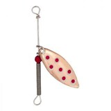 Cuiller Lucky Strike Willow Leaf Single, cuivre rouge Front_Flat