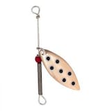 Cuiller tournante Lucky Strike Single Willow Leaf, cuivre noir Front_Flat