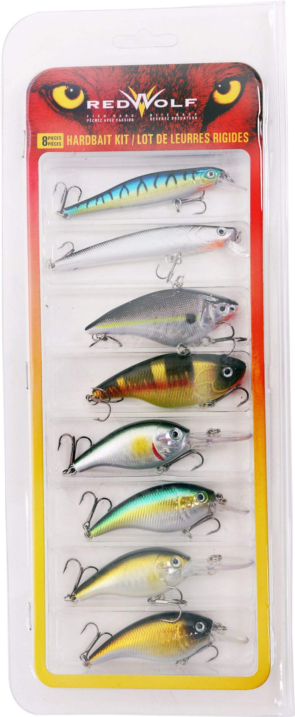 Red Wolf Hard Bait Kit, 8-pc Front_Flat
