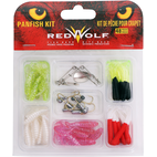Red Wolf Bass Worm Lure Kit, 100-pc