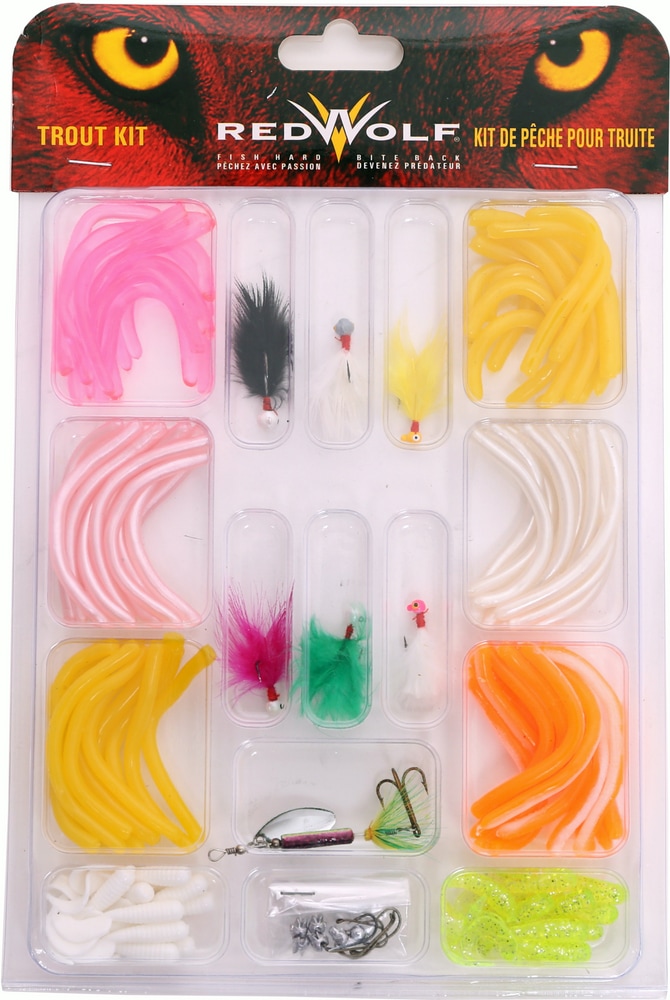 Red Wolf Trout Lure Kit, 54pc Canadian Tire