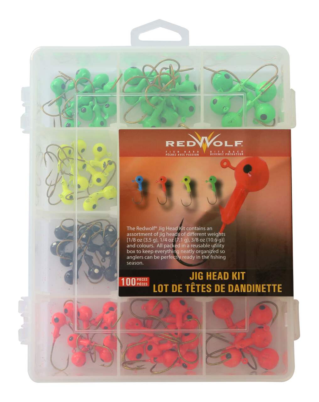 Red Wolf Jig Head Kit, 100-pc