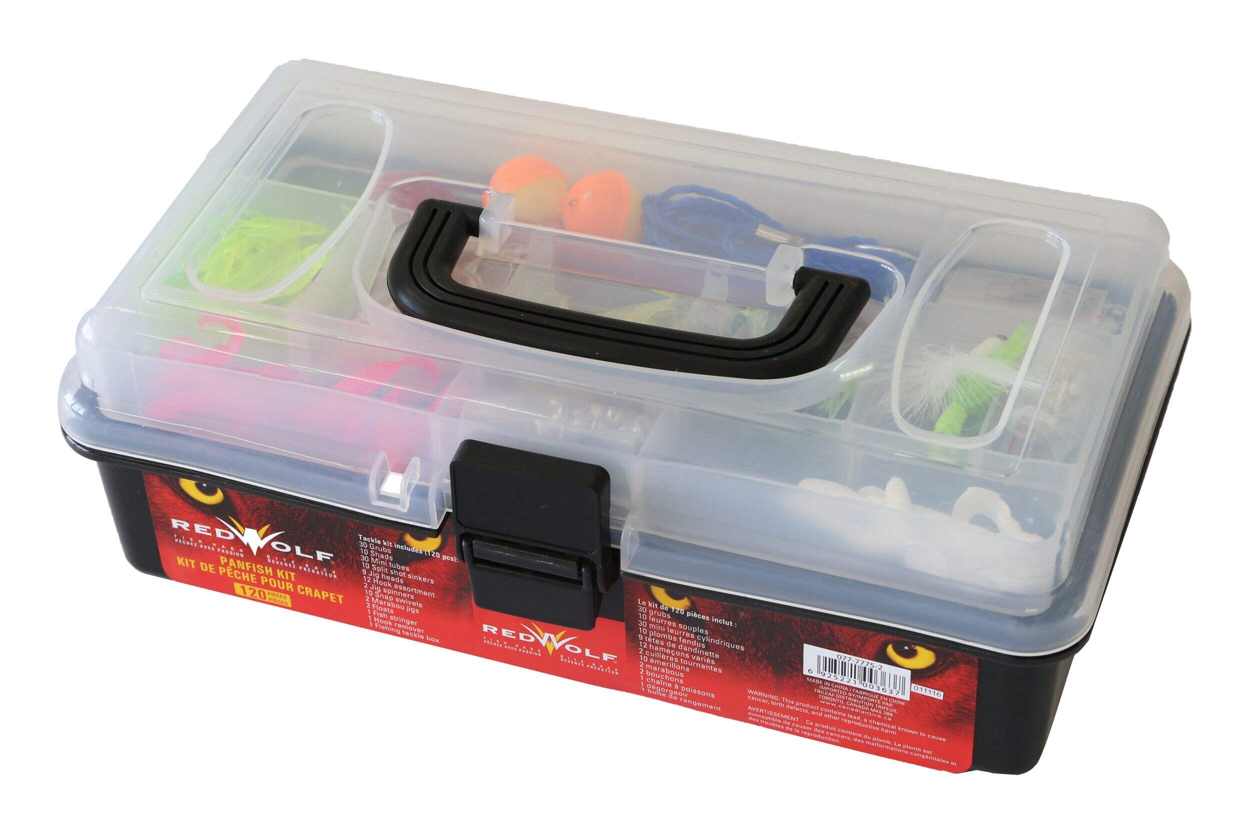 Leurres pour petits poissons RedWolf, paq. 120 Front_Angled_Left