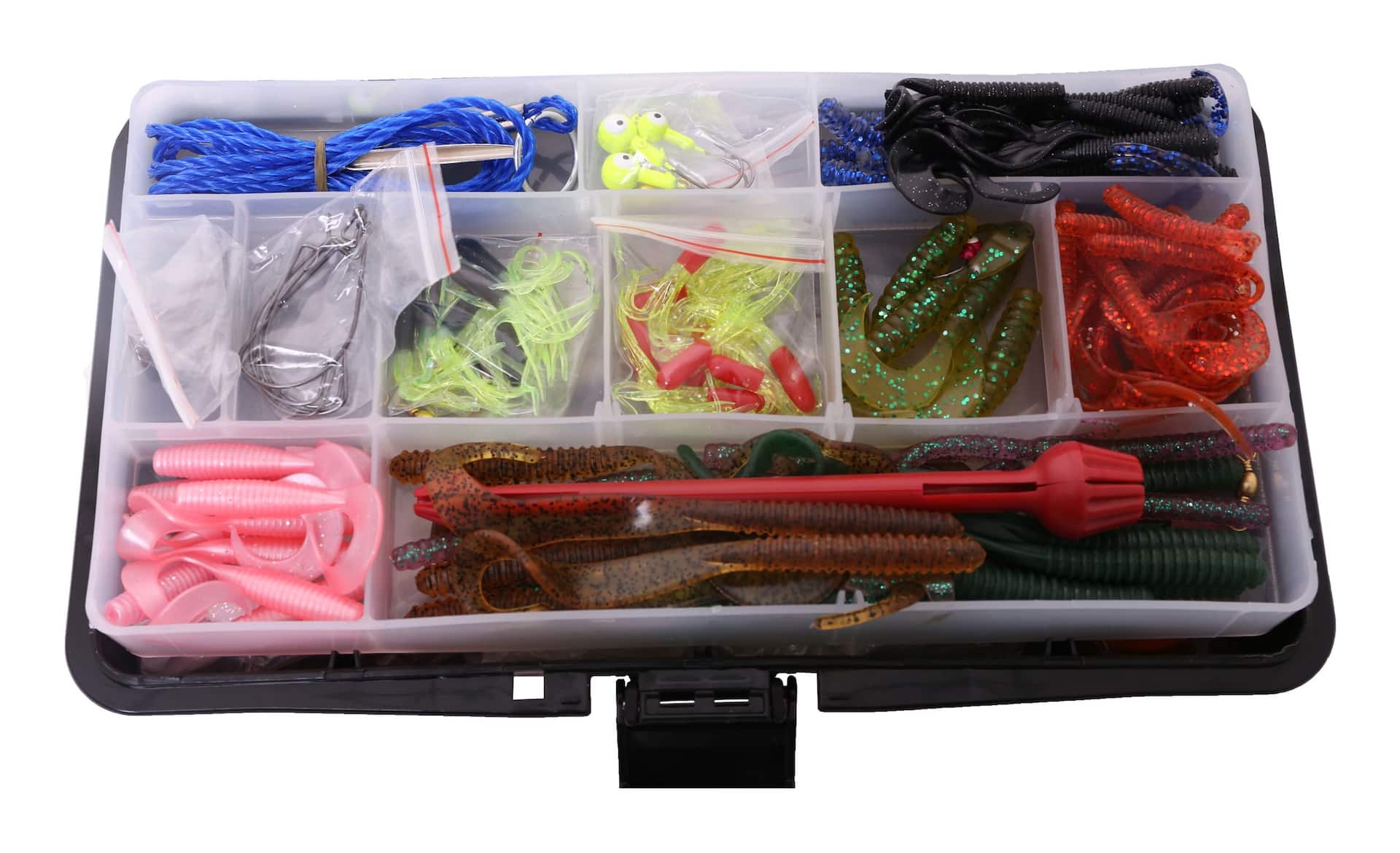 Fishing Tackle Box Fishing Accessories Baits Lure Hook Box Plastic Storage  C-qk