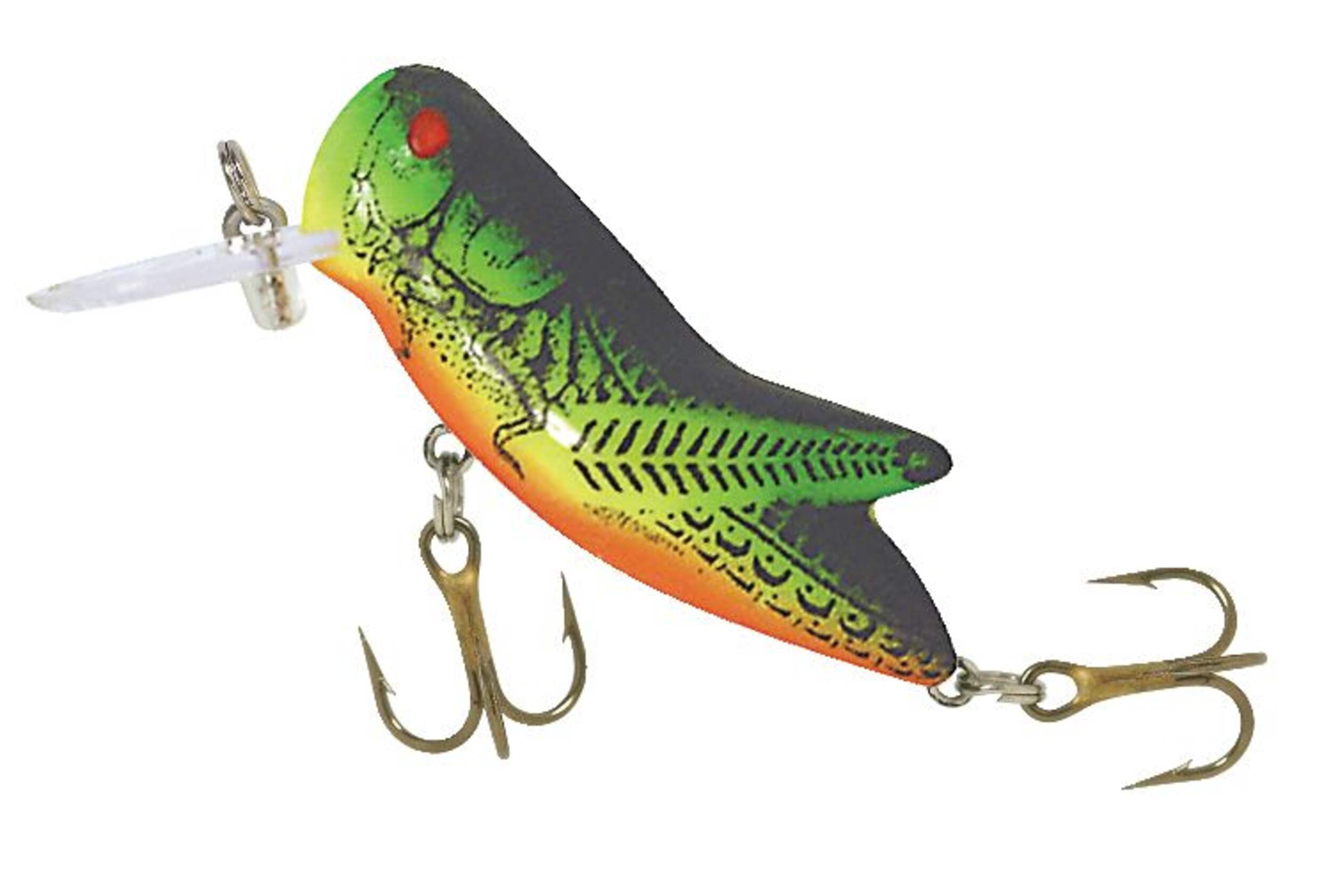 Rebel CrickHopper Lure, Firetiger Side_Left