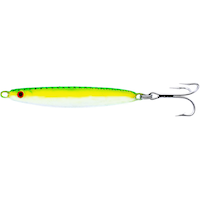Gibbs Delta Minnow #60 Lure, Glow Green Yellow White, 2-oz Side_Left