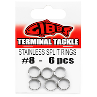 Gibbs Delta Stainless Steel Split Ring, 6-pc Front_Flat