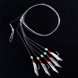 Mustad Piscator Rig, Size 8, White Front_Flat