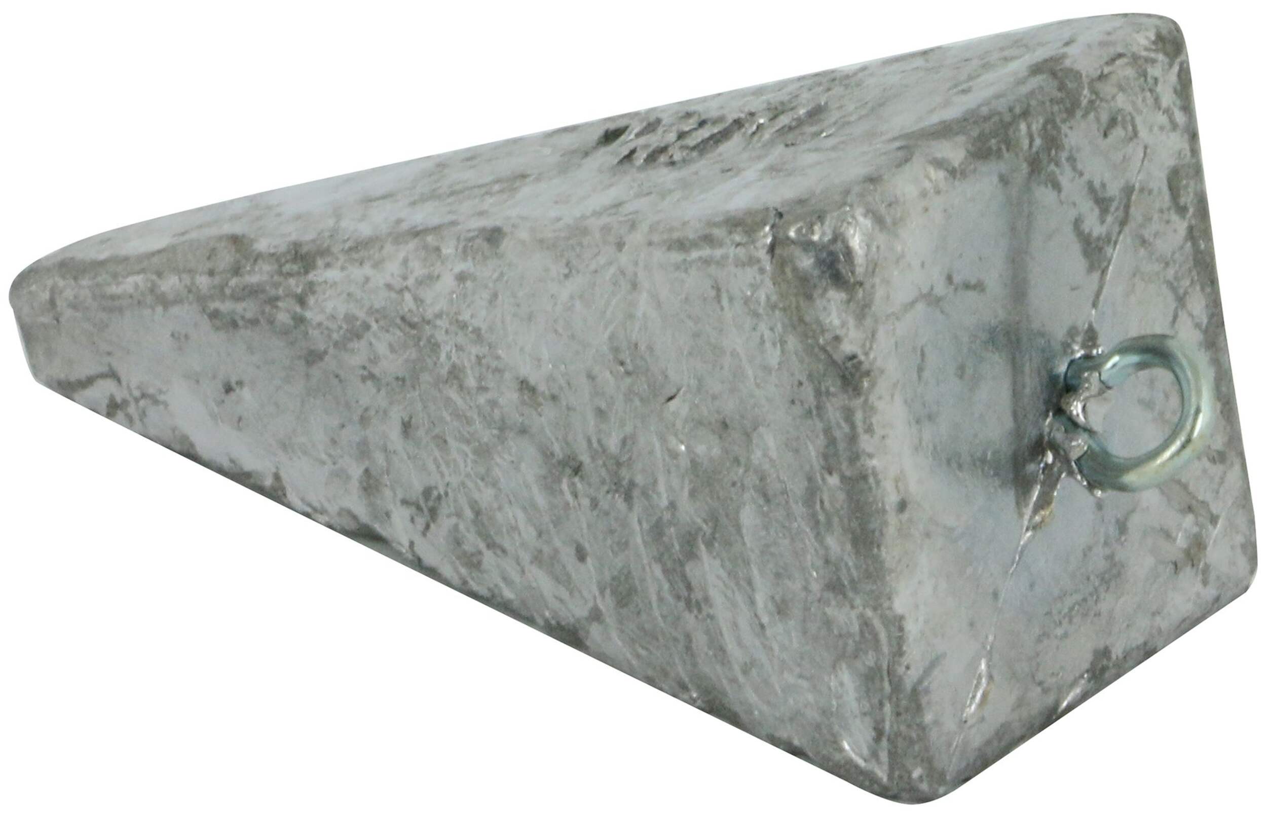 South Bend Pyramid Sinker, Grey, 4-oz Front_Angled_Right