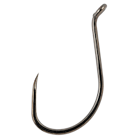 Matzuo Barbless Octopus Beak Hook, Black Chrome Side_Left